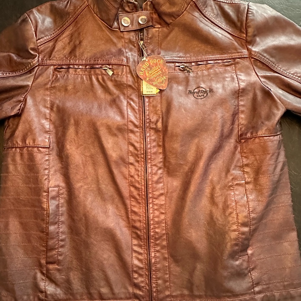 Men’s Brown Vegan Leather Jacket